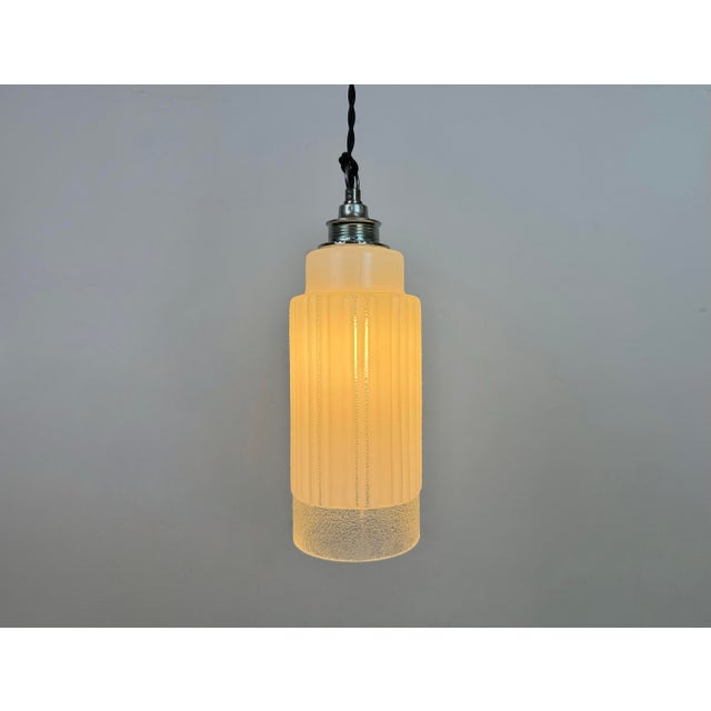 Vintage Glass Ceiling Light, 1970s For Sale - Image 13 of 15