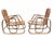 Mid-Century Modern Small Rattan and Curved Bamboo Sofa and Armchairs from Dal Vera, Italy, 1960s, Set of 3 For Sale - Image 3 of 11