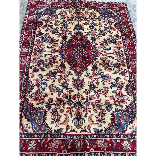 Vintage Najaf Abad Rug, 1980s For Sale - Image 3 of 18