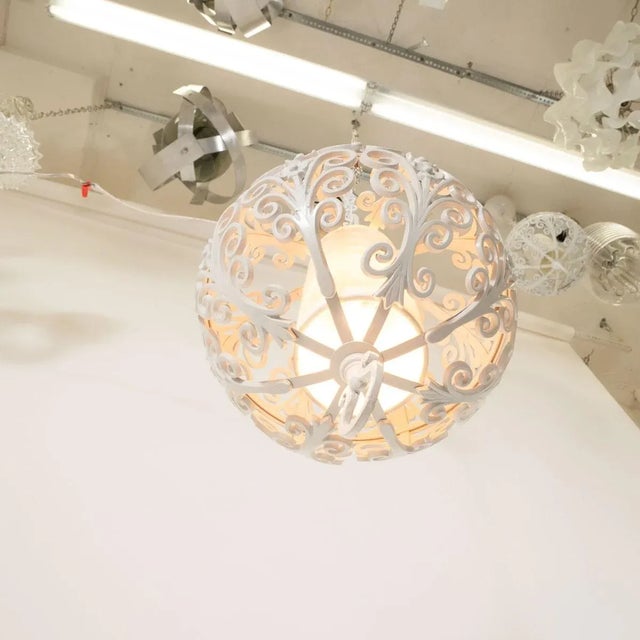 Enameled Metal Moroccan Style Pendant For Sale In New York - Image 6 of 8