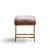 Weiman Warren Lloyd for Weiman Mid Century Brass X Base Stools - Pair For Sale - Image 4 of 12