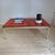 Mid-Century Optical Red Ceramic Coffee Table, Denmark, 1960s For Sale - Image 4 of 9