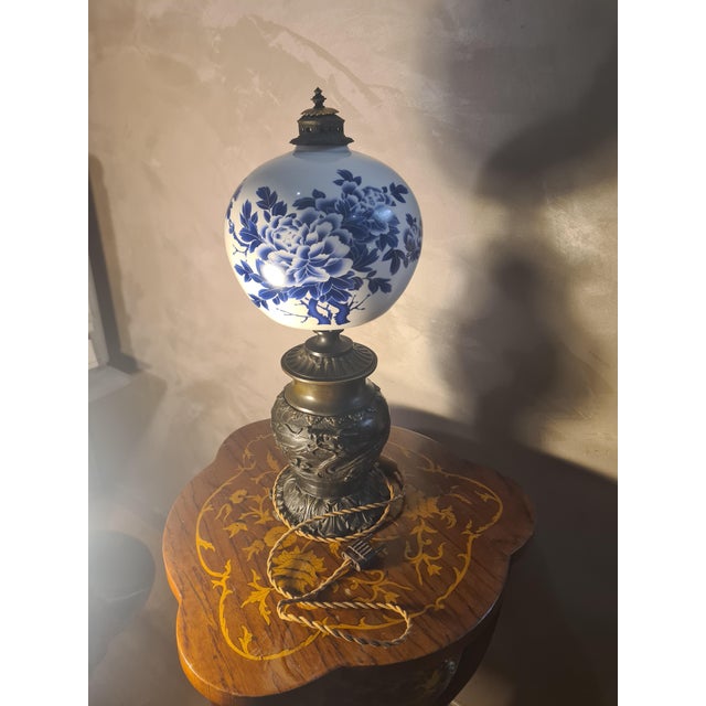 Art Nouveau Bronze Dragon Lamp, 1900s For Sale - Image 6 of 7