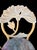Tan Phyllis Morris Style Vintage Lime Wash Lotus Ginkgo Flower Wood Carved Dining Room Chairs- A Pair For Sale - Image 8 of 8