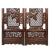 Brown Mid-20th Century Chinese Rosewood Open Carved Screen/Room Divider For Sale - Image 8 of 13
