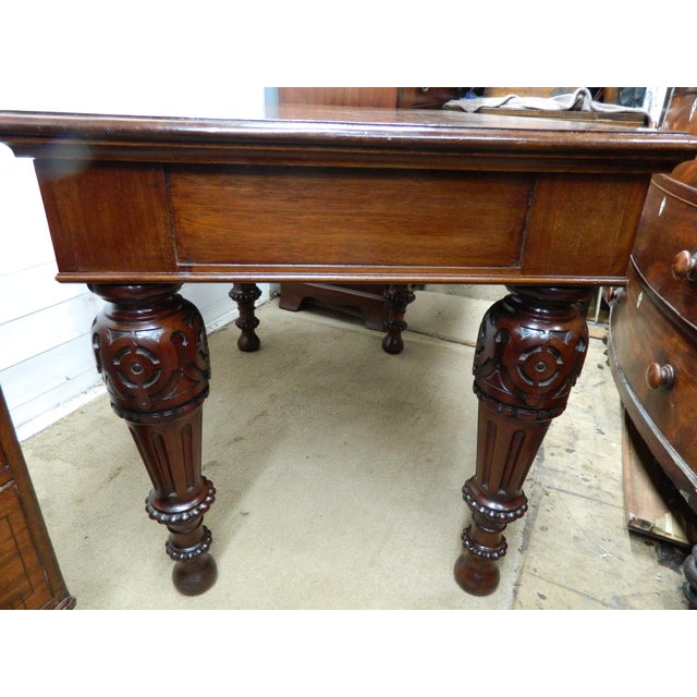 Victorian Desk Table in Mahogany For Sale - Image 13 of 18