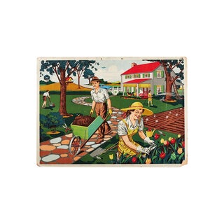 Vintage French-Canadian Educational Poster For Sale