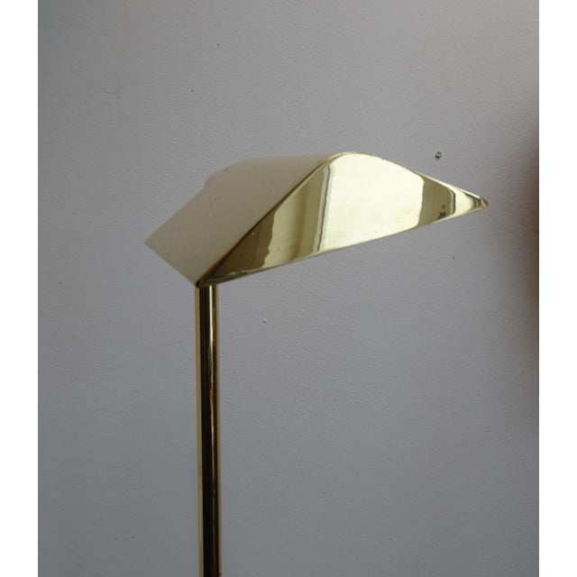 Adjustable Brass Reading Lamp attributed to Christian Liaigre, France, 1970s For Sale - Image 17 of 18