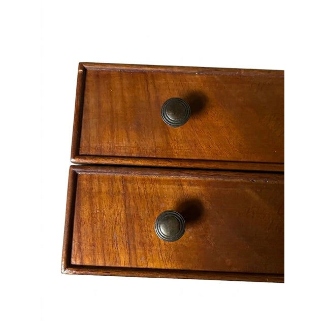 Antique Late 19th Century Sheraton Style Mahogany Two-Drawer Side Table For Sale In New York - Image 6 of 11