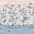 Harlequin Florence Wallpaper in Powder/ China Blue - a Sample For Sale