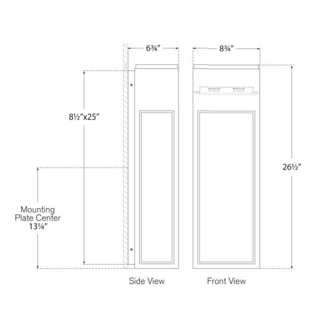 Modern Chapman & Myers for Visual Comfort Signature Irvine Large 3/4 Wall Lantern in Bronze with Clear Glass For Sale - Image 3 of 3