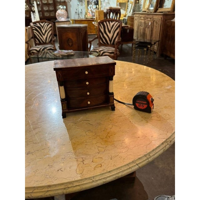 19th C. Austrian Biedermeier Miniature Commode For Sale - Image 4 of 7