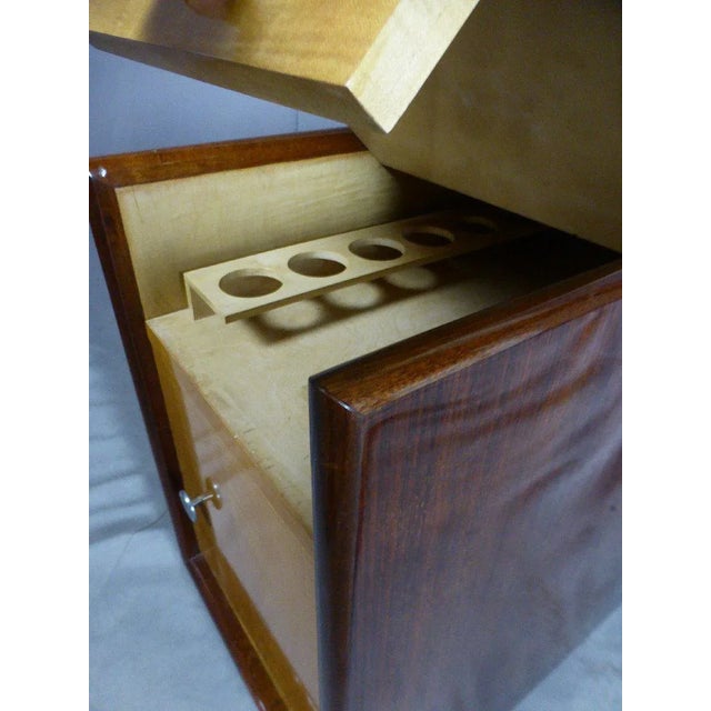 Brown Art Deco Bar Cabinet For Sale - Image 8 of 13