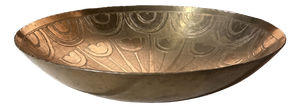 Antique Art Deco Bowl in Brass from Harjes Metallkunst Bremen, Germany, 1920s