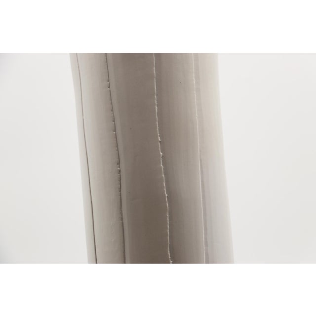 Beige Large Contemporary Minimalist Portuguese Vase, Porcelain For Sale - Image 8 of 12