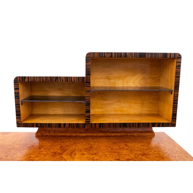Art Deco Desk with Extension, Poland, 1950s. After Renovation. For Sale - Image 9 of 11