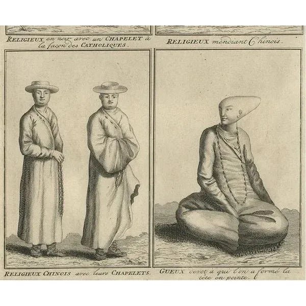 Chinese Priests and Beggars, 1728, Paper For Sale - Image 3 of 10