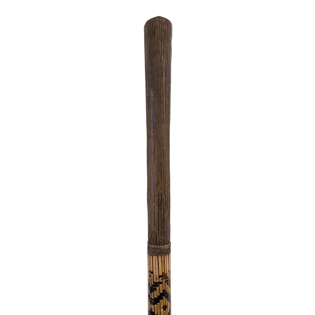 Tribal From a Private Collection Vintage Woden Ceremonial Karaja People Otote Mace 29" H For Sale - Image 3 of 8