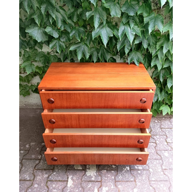 Brown Scandinavian Chest of Drawers, 1960s For Sale - Image 8 of 9