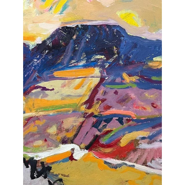 Jean Krille, Landscape 148, Oil on Masonite, 1987 For Sale - Image 6 of 13
