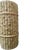 Tan Mid 20th Century Hollywood Regency Majolica Faux Bamboo Umbrella Stand or Floor Vase, Palm Beach Style, 18" For Sale - Image 8 of 9