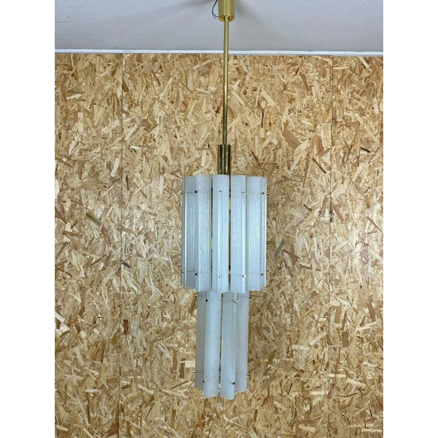 Large Mid-Century Murano Ice Glass Pendant Lamp from Limburg, 1960s For Sale - Image 13 of 13