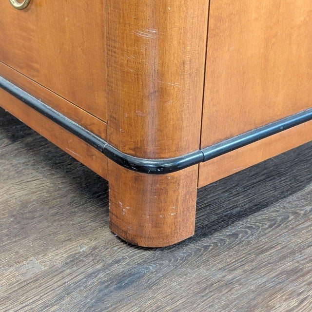 Wood 1970s National Mt. Airy 7-Drawer Dresser With Black Accents For Sale - Image 7 of 11