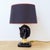 Vintage Black Ceramic Horse-Head Table Lamp from Maison Charles, 1980s For Sale - Image 9 of 18
