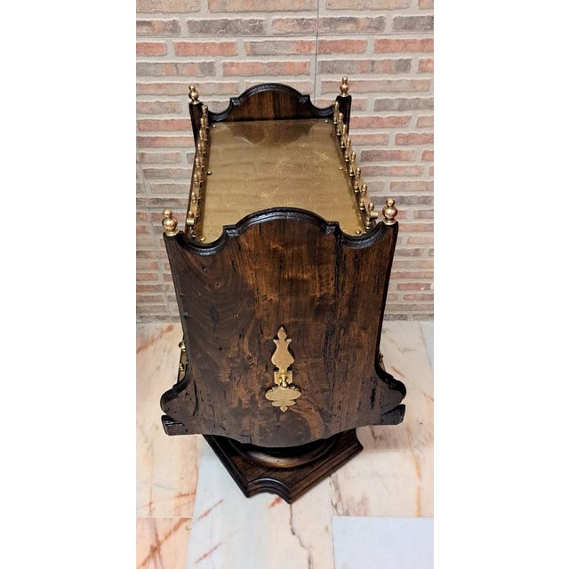 Brown Nautical Bottle Rack Table, 1970 For Sale - Image 8 of 13