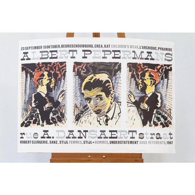 1980s Albert Pepermans Poster, 1987 For Sale - Image 5 of 6
