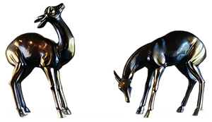 Vintage Deer Sculpture, 1940s