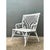 Vintage White Fiddlehead Rattan Garden Bench For Sale - Image 9 of 12