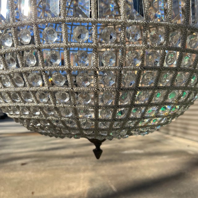 2020s Contemporary Large French Sphere Crystal Chandelier For Sale - Image 5 of 7