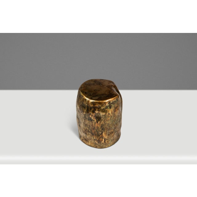 1 of 1 Solid Brass Vessel / Vase / Sculpture by Mark Leblanc for Leblanc Studios, Usa, C. 2020s For Sale - Image 4 of 18