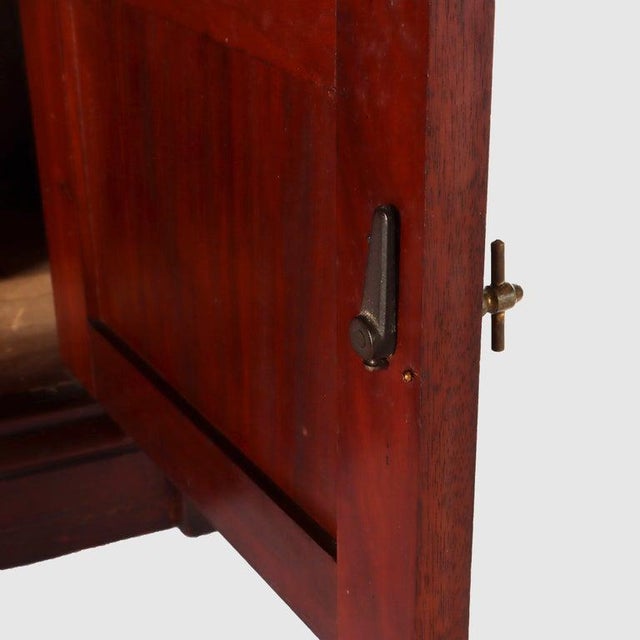 Antique Rennaisance Revival Walnut & Burl Marble Top Commode Circa 1890 For Sale - Image 11 of 17