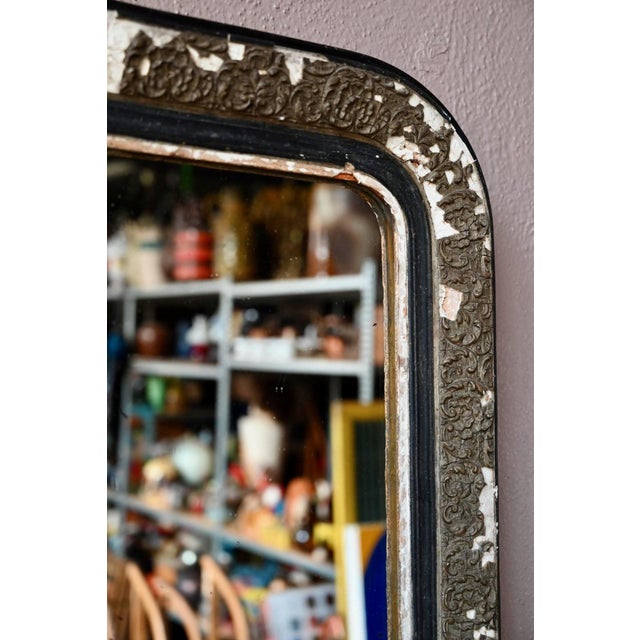 1920s Large Antique Louis Philippe Bohemian Mirror, 1920s For Sale - Image 5 of 13