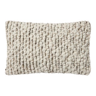 Amber Lewis x Loloi Vivienne Dove / Smoke 13'' x 21'' Cover with Poly Pillow For Sale