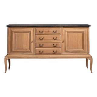 1940s Louis XV Oak Sideboard For Sale