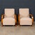Vintage Austrian Art Deco Lounge Chairs in Walnut and Fabric, 1930, Set of 2 For Sale - Image 3 of 18