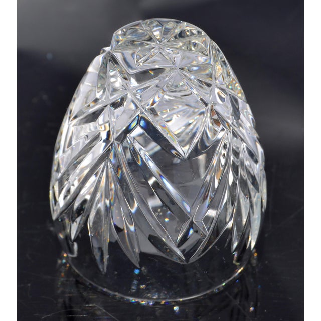 1960s Waterford Crystal Votive Candle Holder Intricate Brilliant Cut-Glass Star Base For Sale In Miami - Image 6 of 12