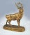 Patinated bronze sculpture 'Listening Stag' by romantic author and sculptor Antoine-Louis Barye and produced by F....