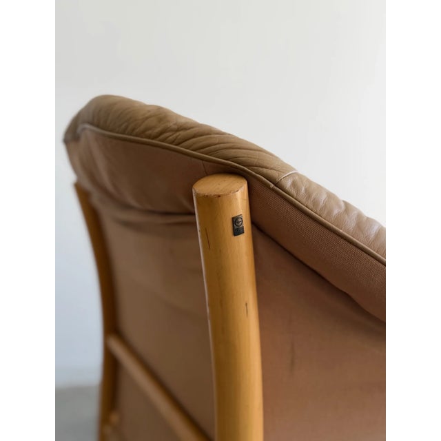 1970s ‘Pedro’ Armchairs Attributed to Gunnar Kentemo in Tan- Pair For Sale - Image 9 of 16