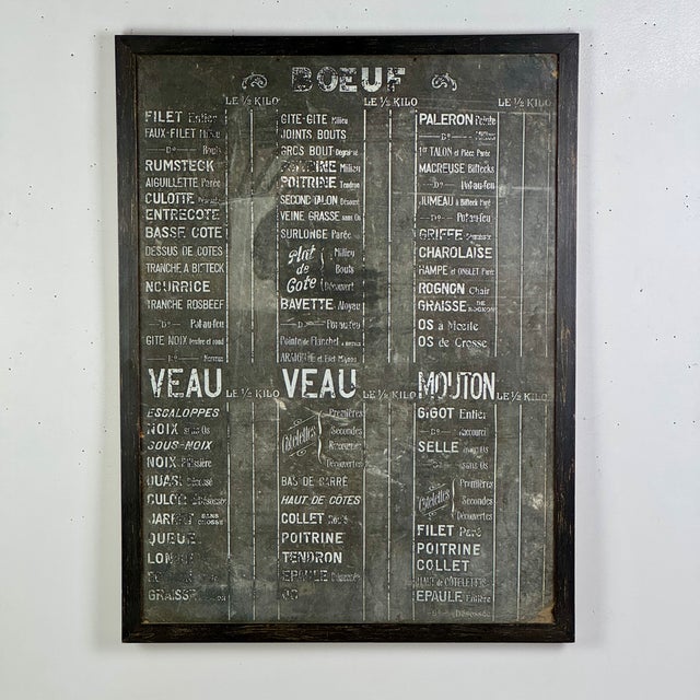 This vintage french bar menu sign came out of Le Gamin Country in Hudson NY, when they closed their doors last year...