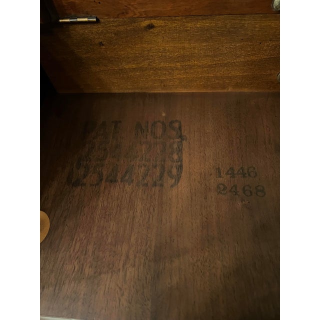 Rare Convertible Bamboo Turned Walnut Drop Leaf Dining Table / Coffee Table For Sale - Image 11 of 11