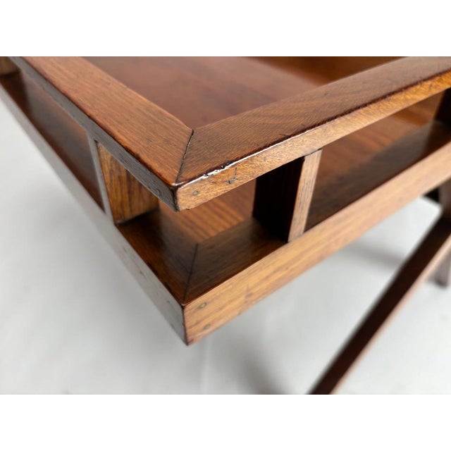 Mid-Century Modern Italian Wooden Magazine Rack, 1950s For Sale - Image 9 of 13