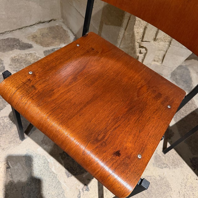Model 4033 Minimalist Stacking Industrial School Chairs Branko Uršič Stol Kamnik For Sale In San Diego - Image 6 of 16