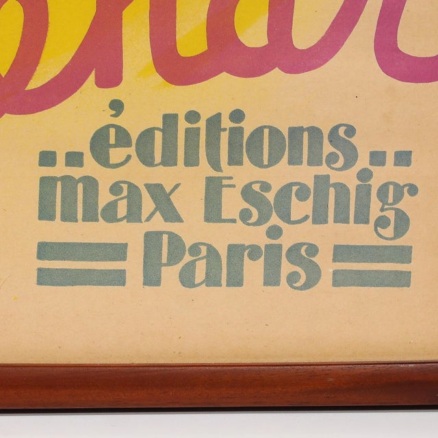 Art Deco La Veuve Joyeuse 1936 Original French Operetta Poster by Georges Dola For Sale - Image 10 of 12