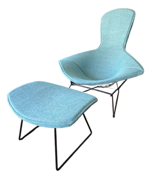 1960s Harry Bertoia Bird Chair and Ottoman