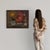 Mid-20th-century American painting. Oil on canvas, first canvas, artwork depicting an abstract subject of good quality and...