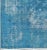 Antique Oushak Rug, Hand-Knotted Wool, Overdyed Blue, Turkey, 1920 For Sale In Atlanta - Image 6 of 10